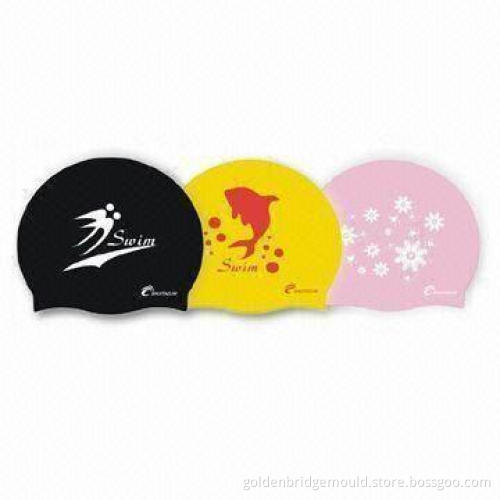Swimming Caps, Made of Silicone Material, Various Colors Available